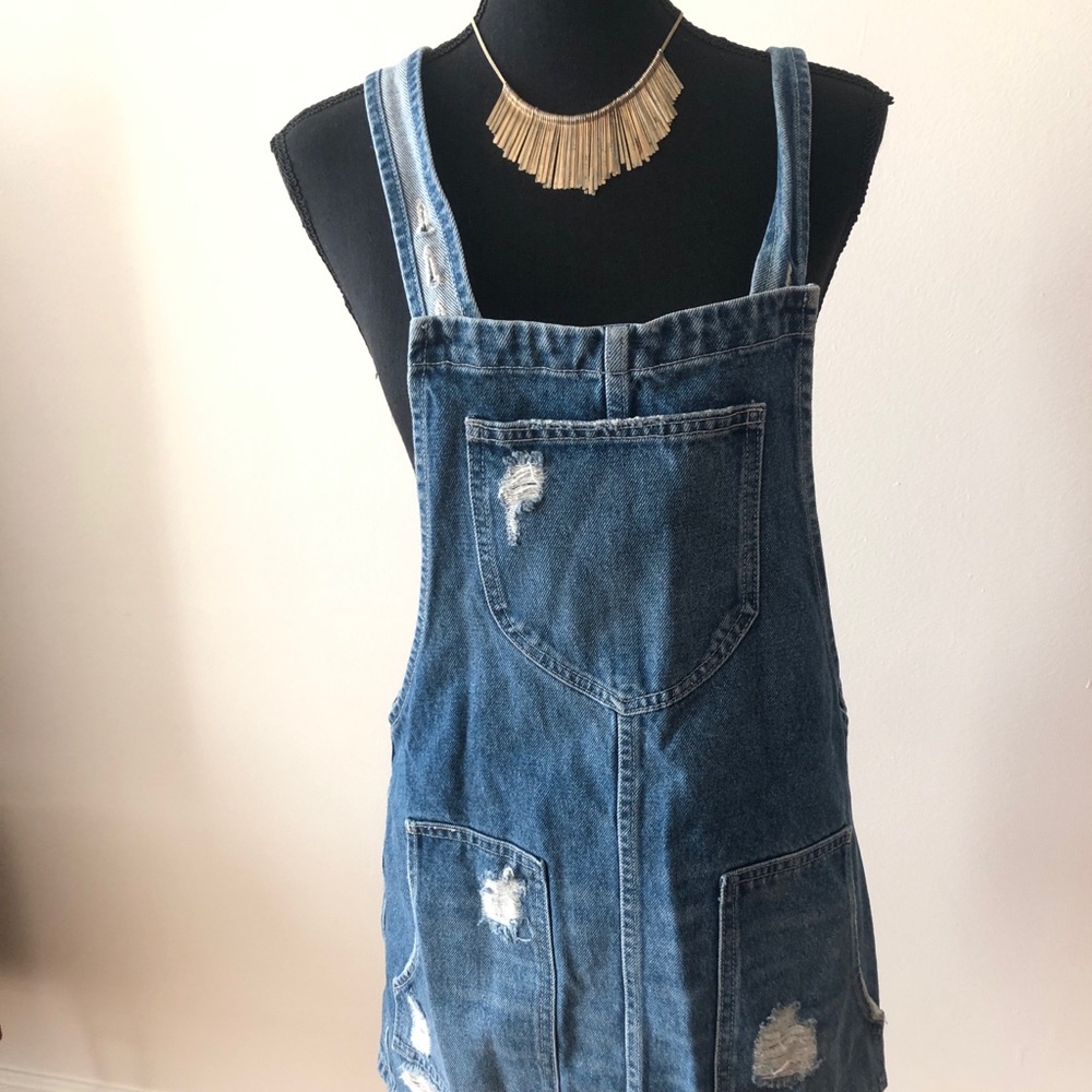 Cute overall Jean dress!